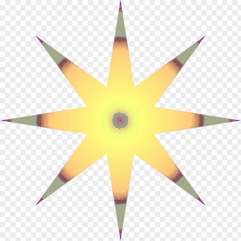 Line Symmetry Star PNG