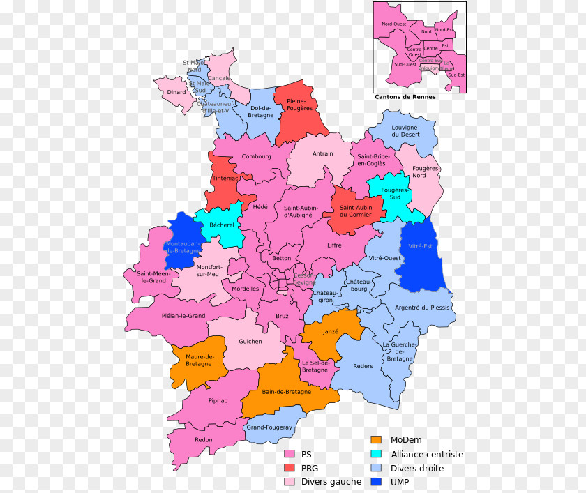 Map Élections Départementales De 2015 En Ille-et-Vilaine French Departmental Elections Conseil Départemental D'Ille-et-Vilaine PNG