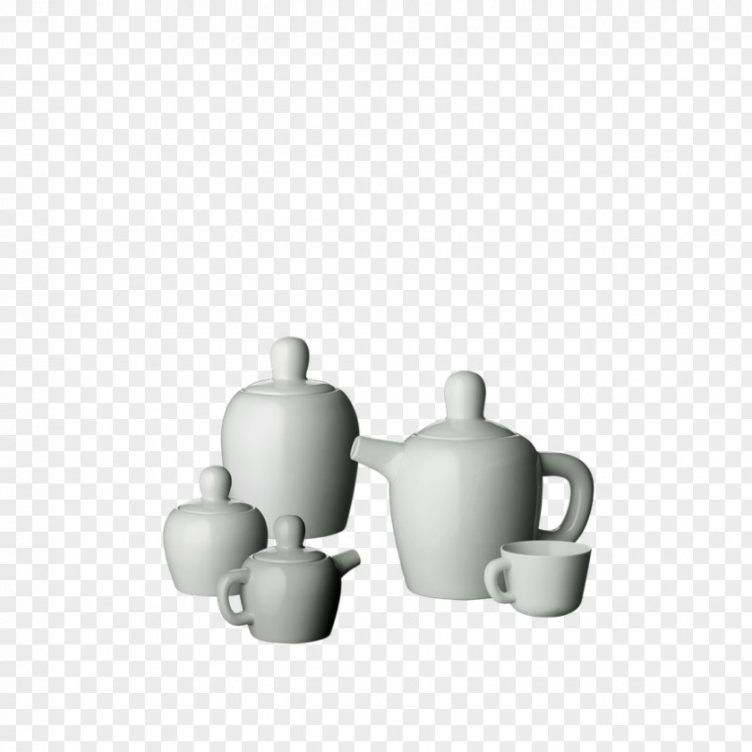 Tea Teapot Kettle Ceramic Set PNG