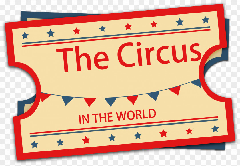 Vintage Circus Ticket Performance PNG