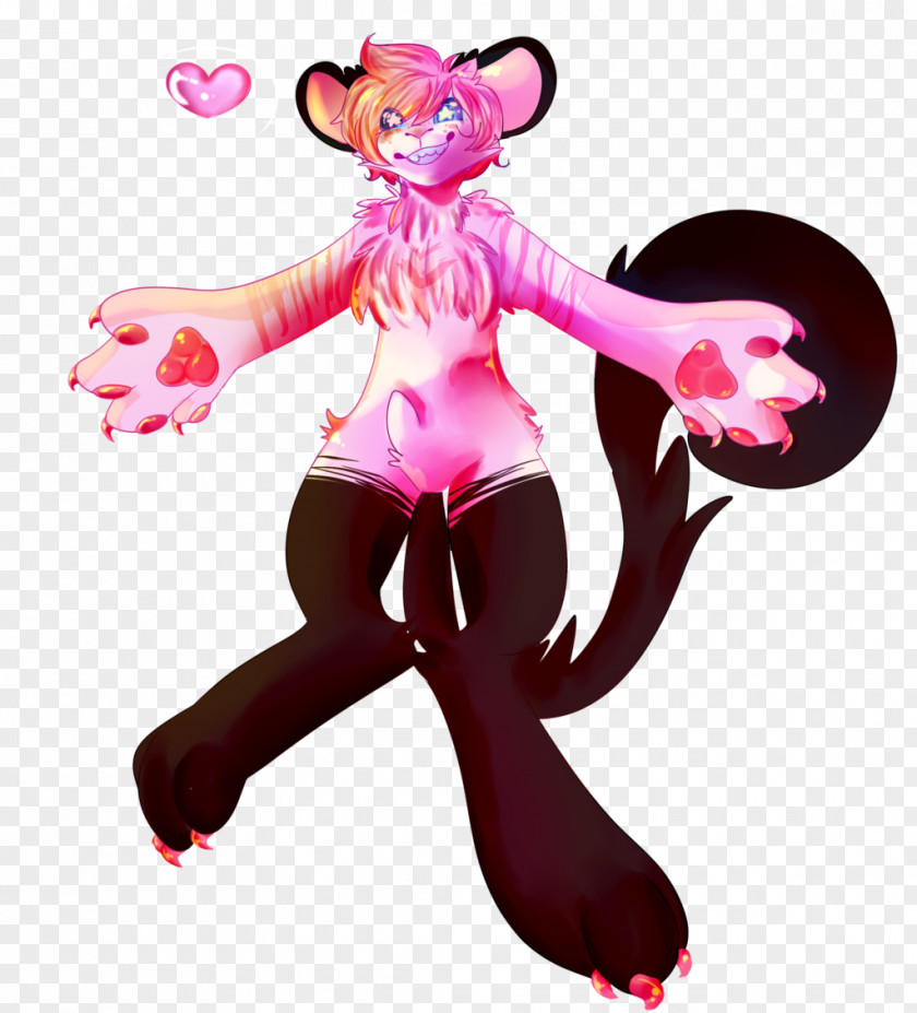 Colorful Shading Figurine Pink M Character PNG