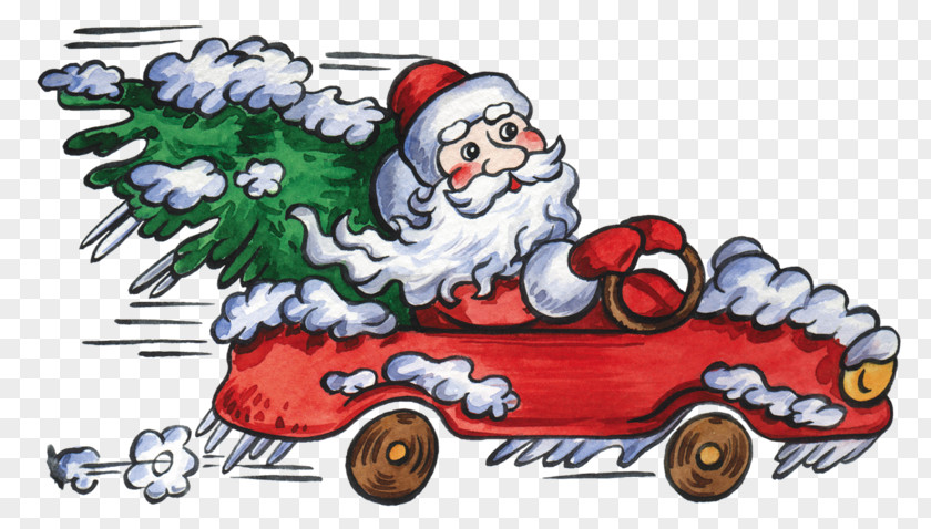 Dame Tu Cosita Santa Claus Ded Moroz Car Clip Art Snegurochka PNG