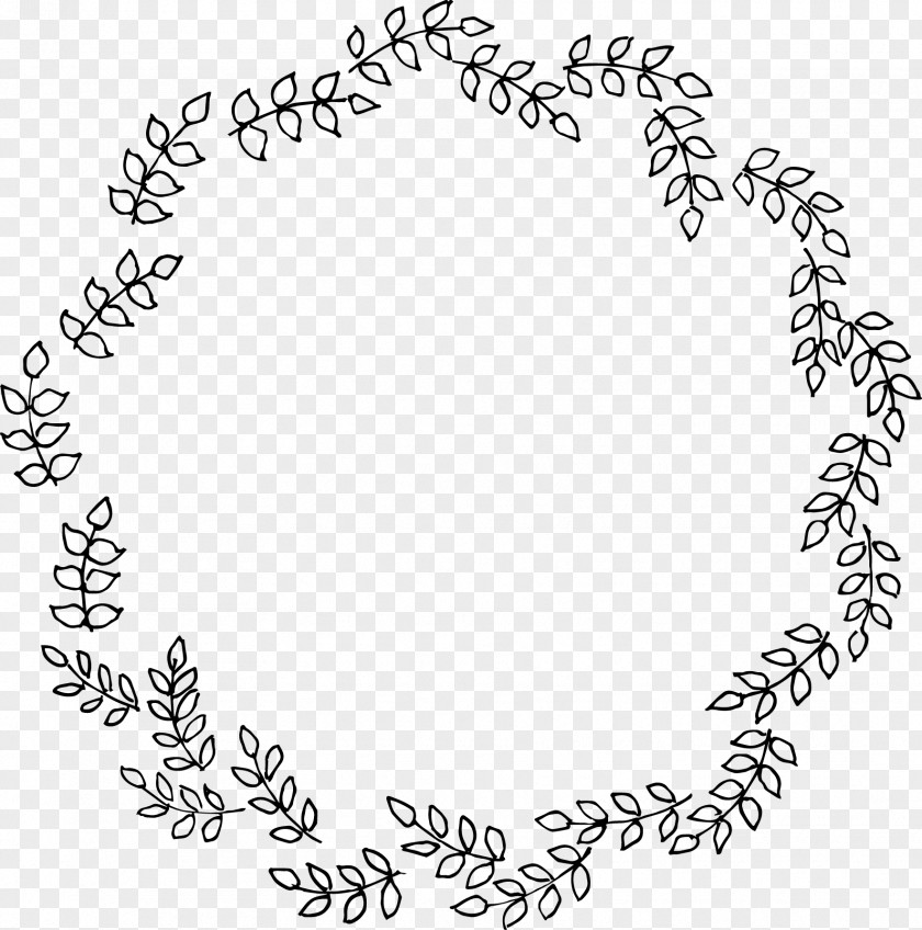 Hand Drawn Wreath Ornament PNG