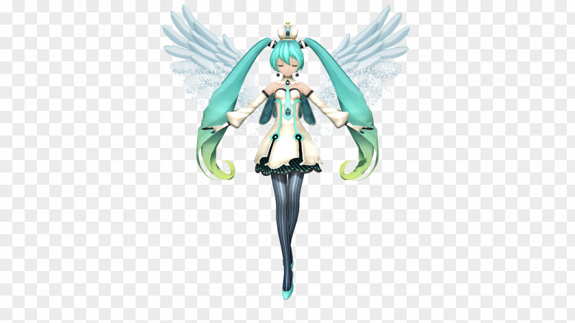 Hatsune Miku MikuMikuDance Miku: Project Diva X Cosplay Rendering PNG