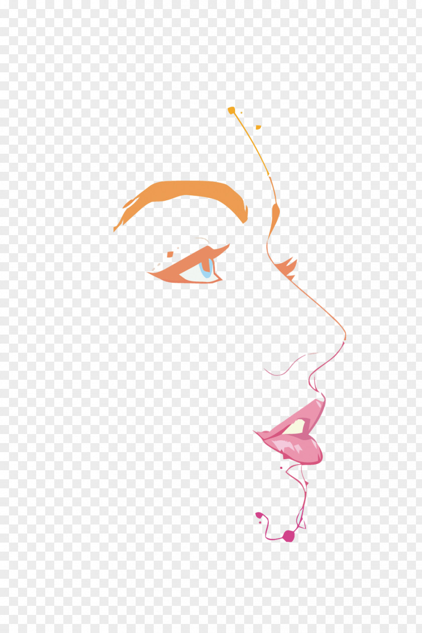 The Face Of A Vector Woman Moto E Drawing Wallpaper PNG