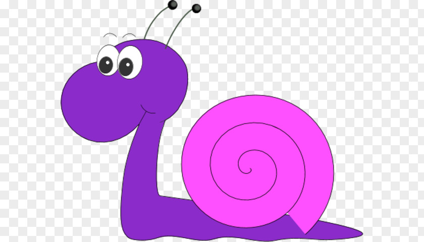 Funny Purple Cliparts Escargot Snail Clip Art PNG