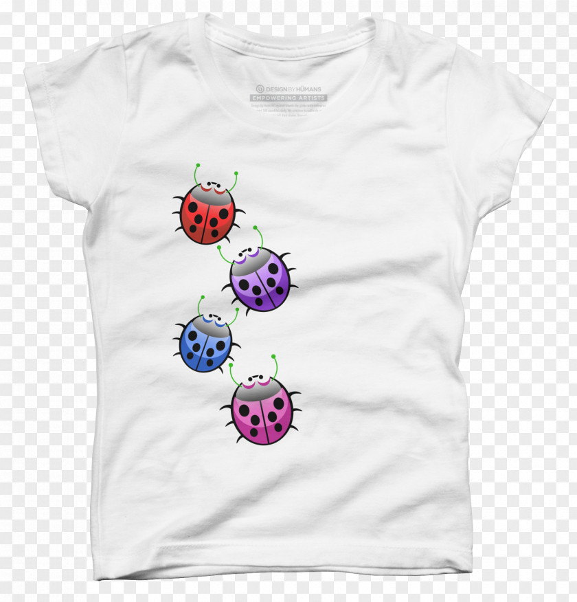 Ladybug T-shirt Mullet Drawing Design By Humans Pattern PNG
