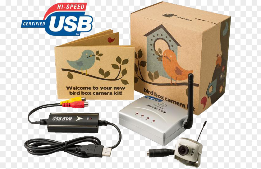 Wildlife Conservation Bird Nest Box Wireless Security Camera PNG