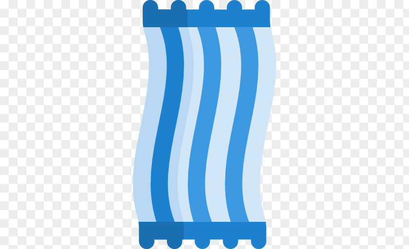 Beach Towel Cobalt Blue Electric PNG