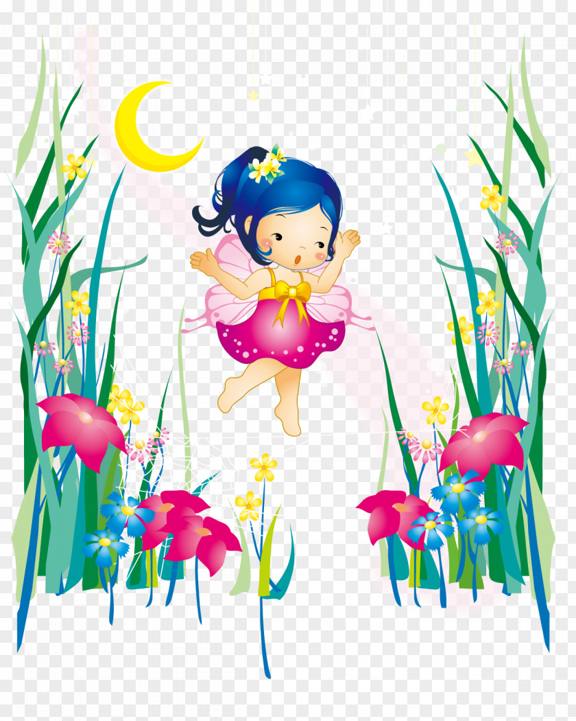 Cute Flower Fairy Download Clip Art PNG