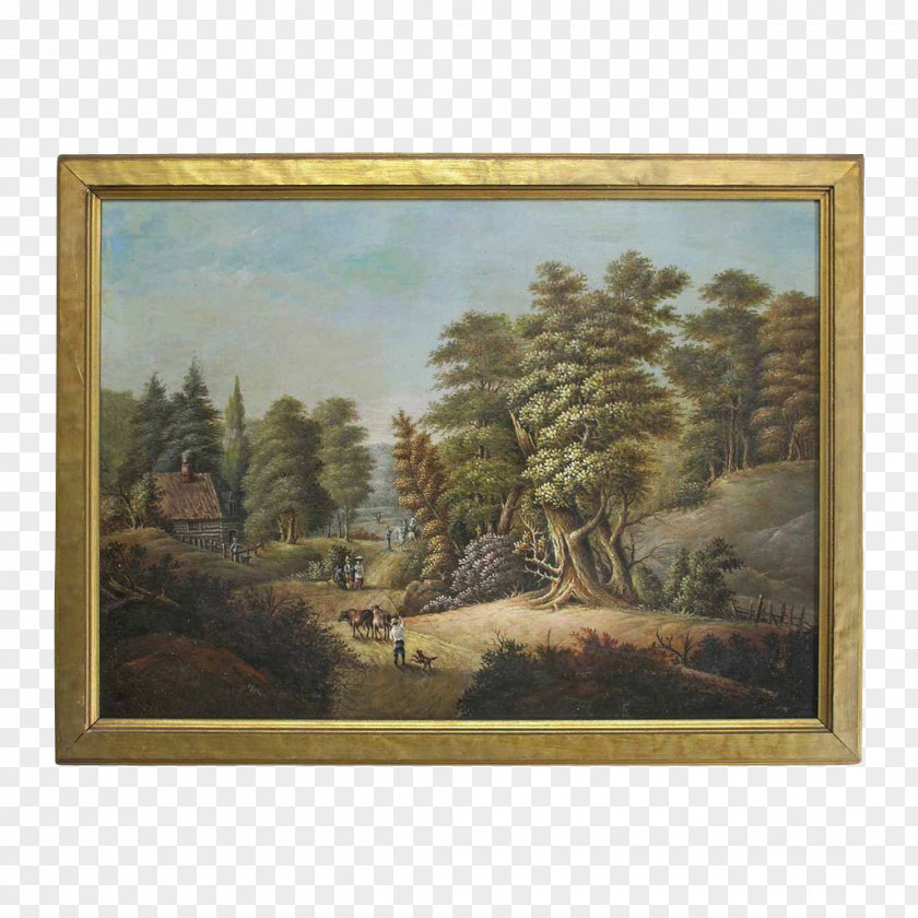 Painting Landscape 19th Century Oil Art PNG