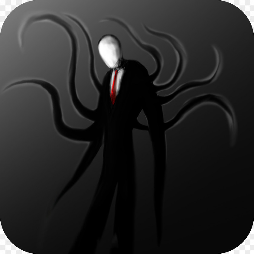 Slender Man Slenderman Slender: The Eight Pages Call From Santa Claus Character App Store PNG