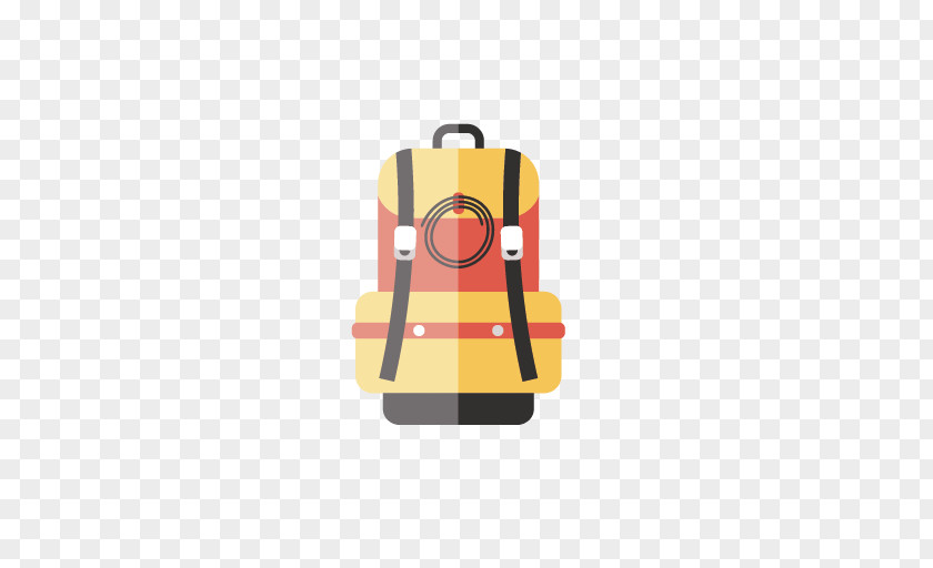 Backpack Cartoon Flat Design PNG
