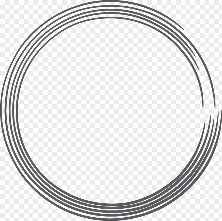 Black Circle And White PNG