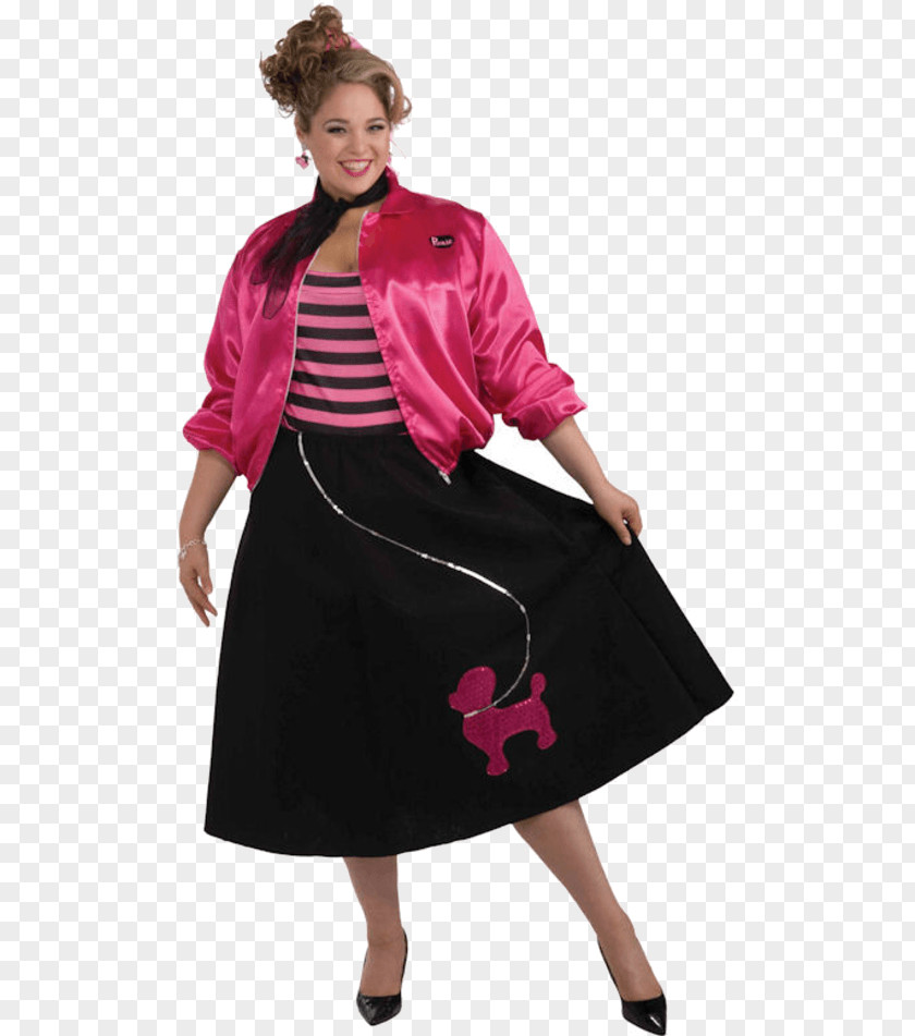 Jacket 1950s Poodle Skirt Clothing Sizes Costume PNG