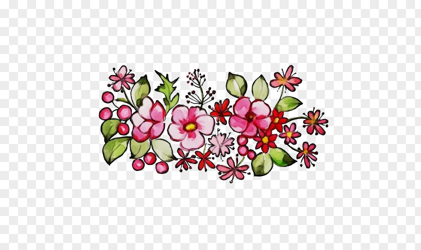Wildflower Blossom Floral Design PNG