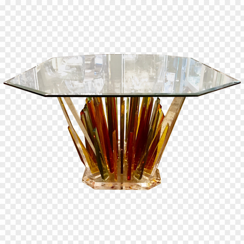 Acrylic Table Beveled Glass Dining Room Matbord PNG