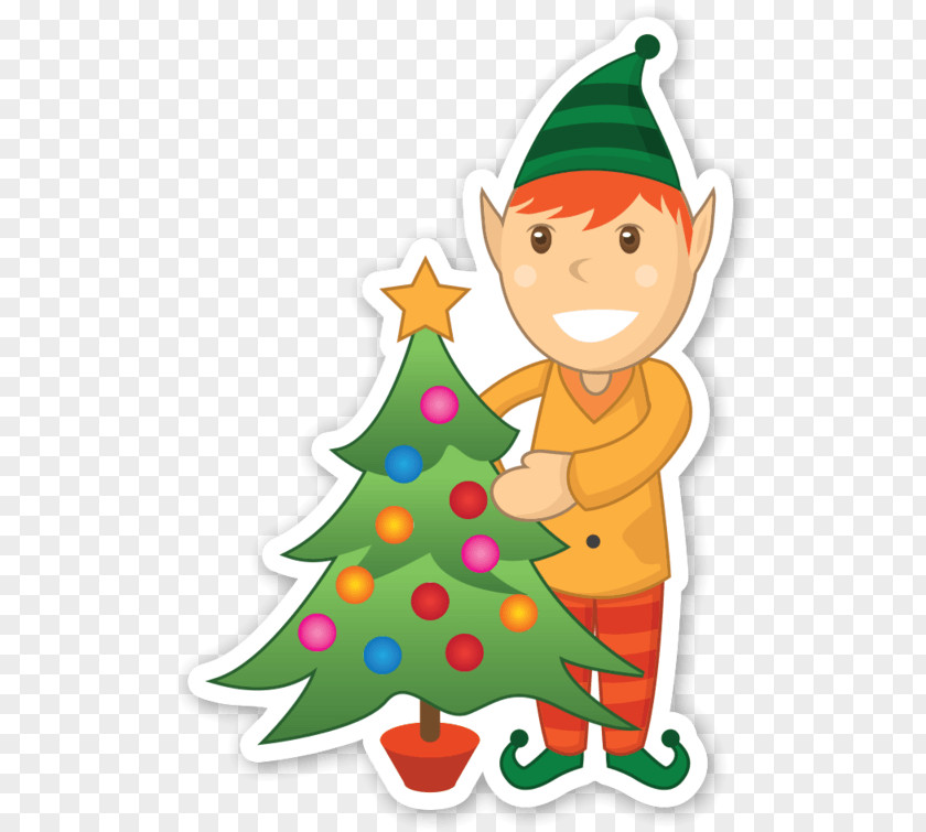 Christmas Tree Clip Art Santa Claus Elf PNG