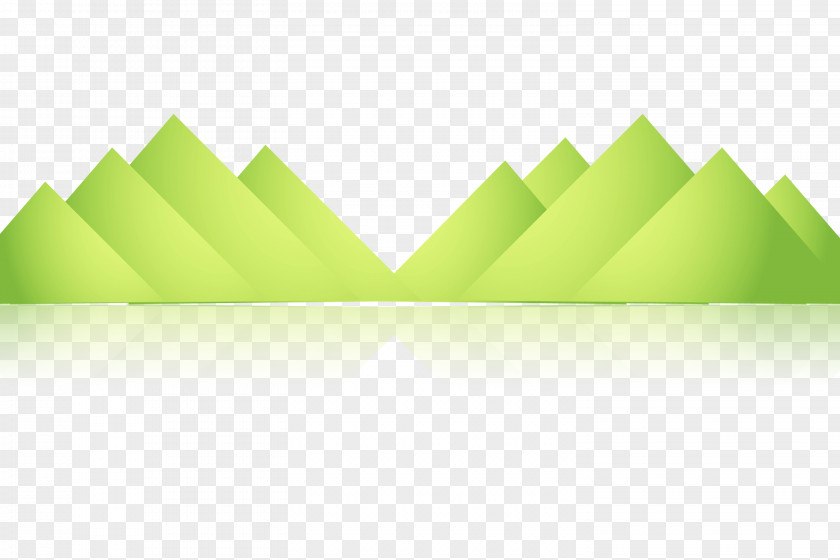 Green Mountain Shading Element Chemical Euclidean Vector PNG
