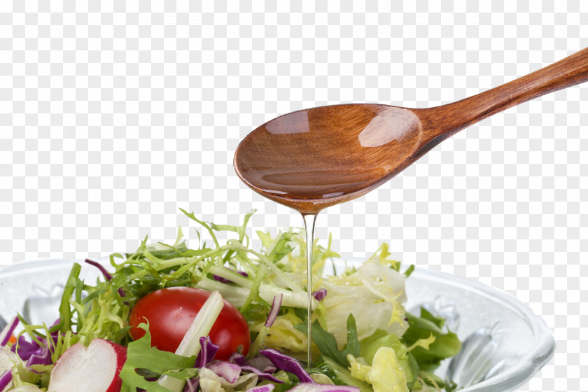 Add The Blend Oil To Salad Teppanyaki Coconut Cooking Vegetable PNG
