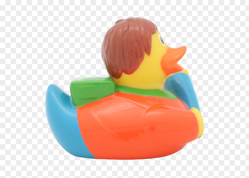 Badeente Schulkind Junge Bird Toy Inflatable Plastic PNG