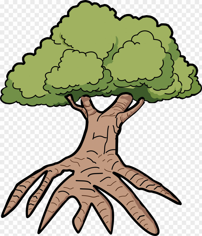 Root Tree Oak Clip Art PNG