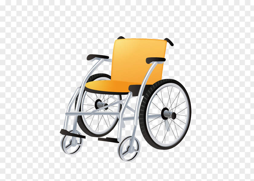 Wheelchair,patient,Yellow Wheelchair Clip Art PNG
