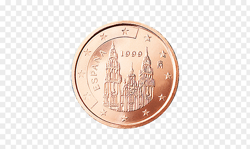 Coin Spanish Euro Coins 2 Cent PNG