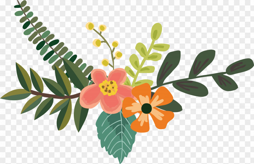 Flower Plant Decoration Floral Design Leaf Drawing PNG