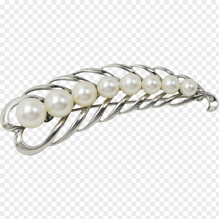 Gold Akoya Pearl Oyster Brooch Silver PNG