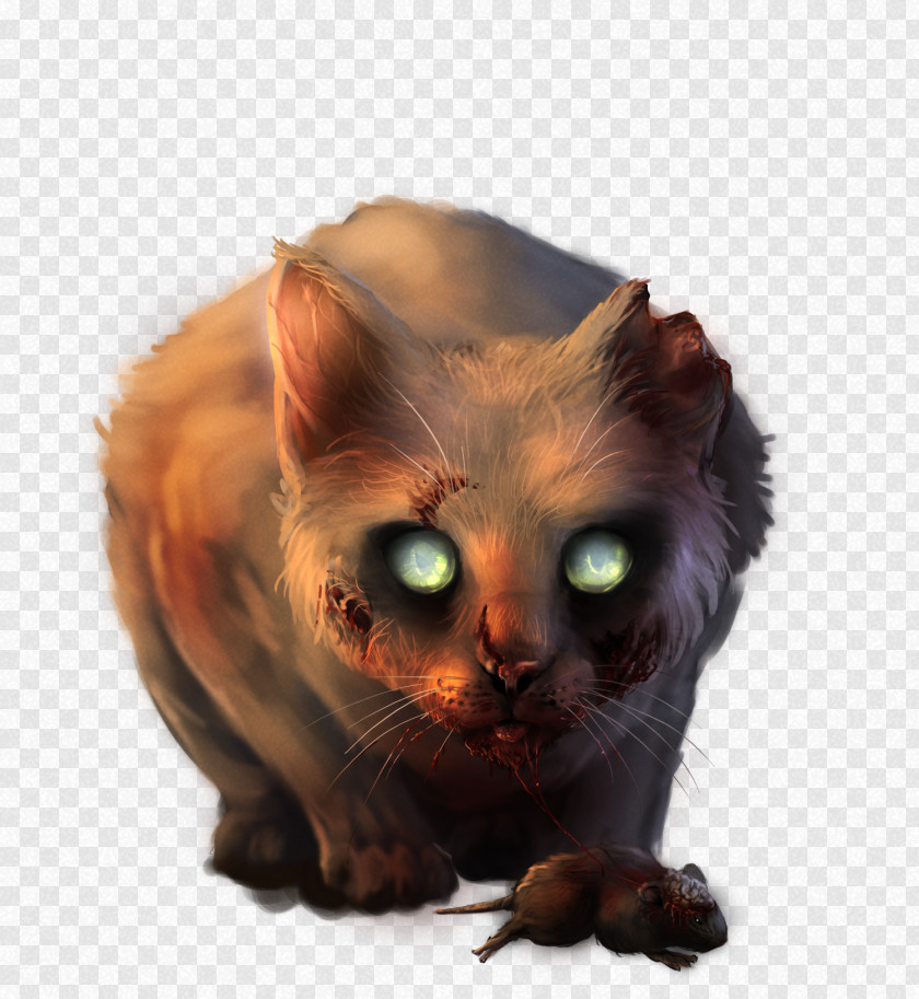 Horrible Biochemical Cat Black Kitten Painting Drawing PNG