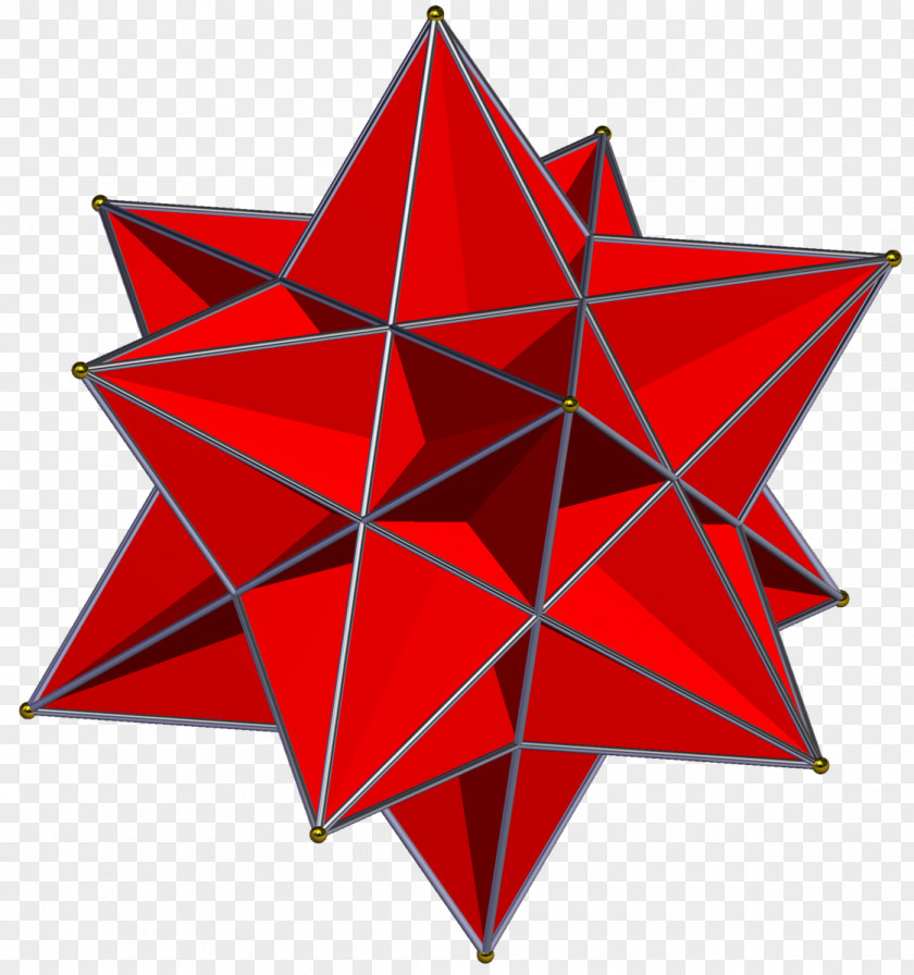Icosahedron Great Regular Polyhedron Stellated Dodecahedron PNG