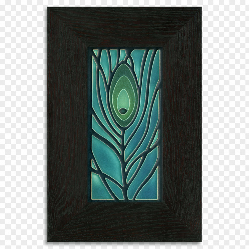 Peacock Motawi Tileworks Ceramic Tile Art PNG