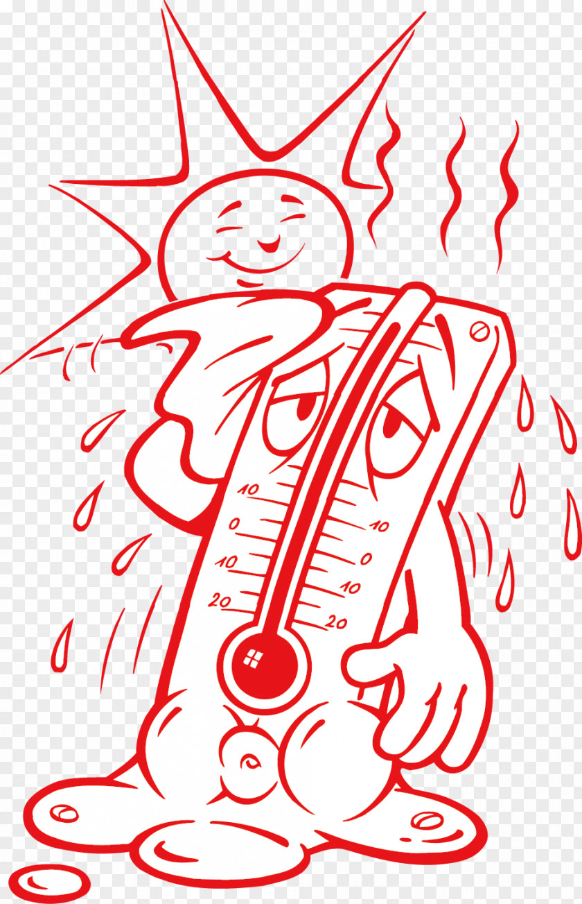 Sweat Thermometer Temperature Perspiration Heat PNG