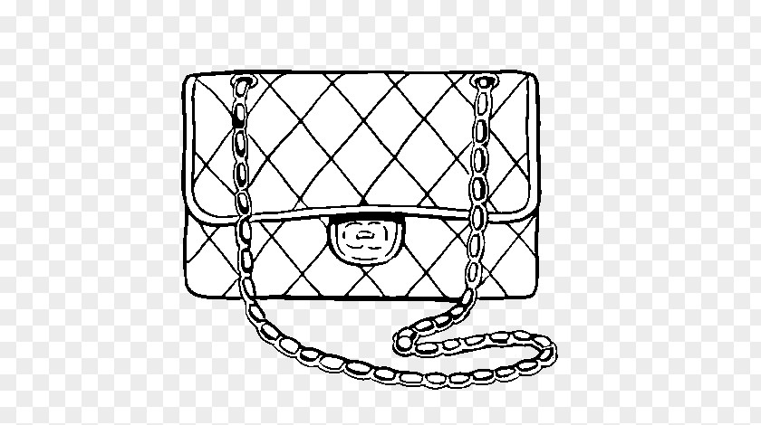 Chanel No. 5 Coloring Book Handbag PNG