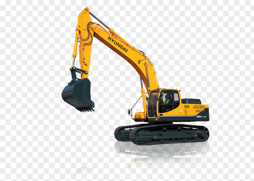 Excavator Crawler Heavy Machinery Continuous Track PNG