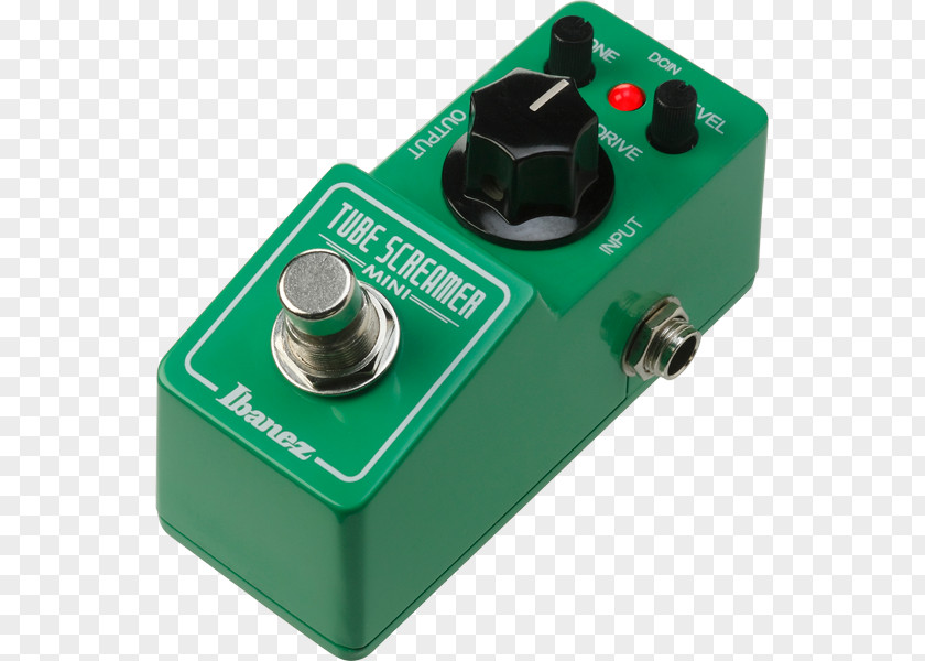 Guitar Pedal Ibanez Tube Screamer TS Mini TS808 Overdrive Pro Distortion Effects Processors & Pedals PNG