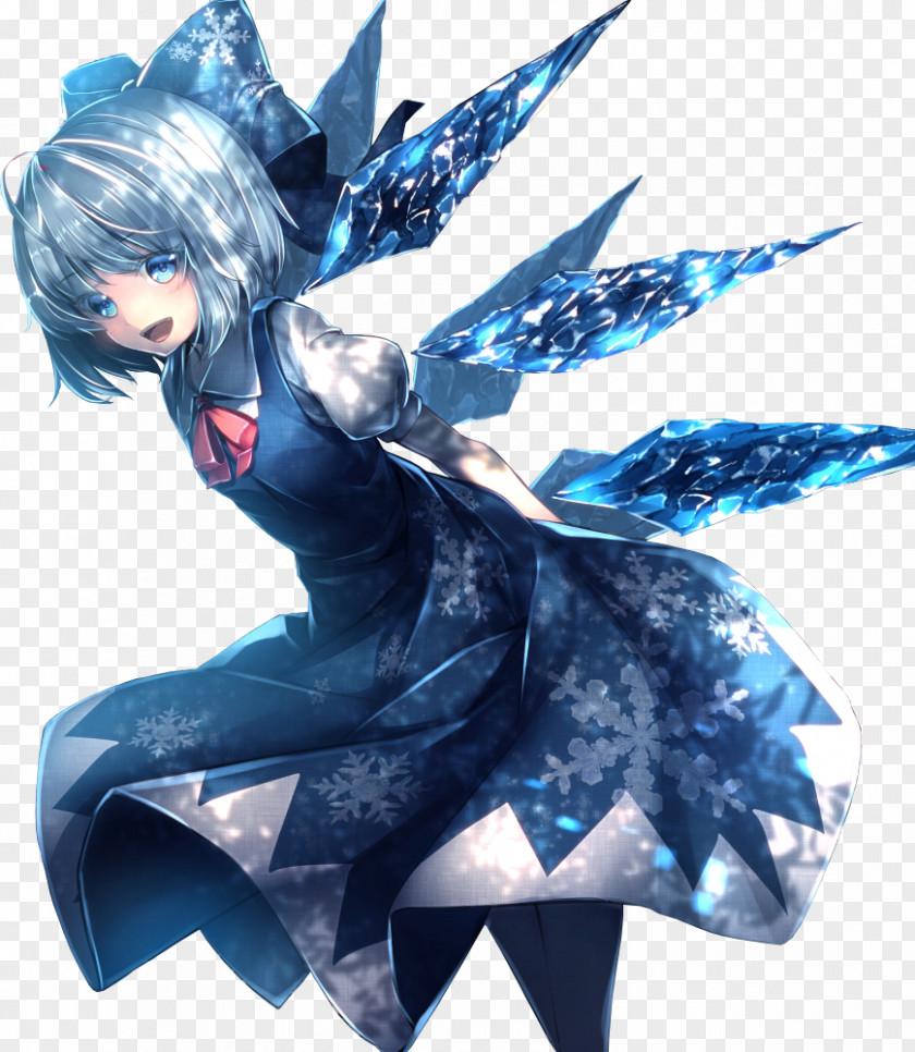 Render The Embodiment Of Scarlet Devil Double Dealing Character Cirno Perfect Cherry Blossom Legacy Lunatic Kingdom PNG