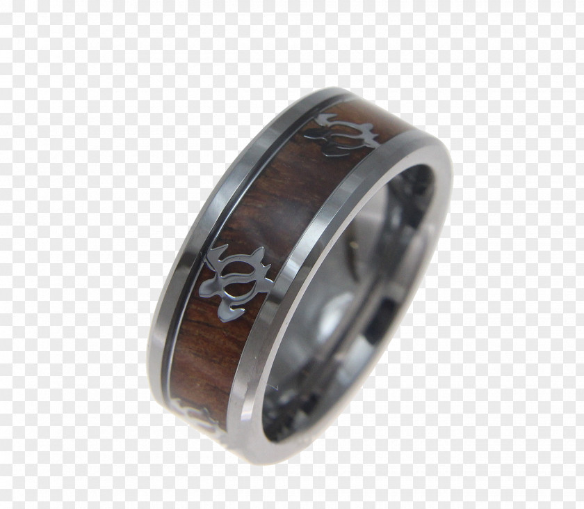 Ring Wedding Inlay Koa Tungsten Carbide PNG