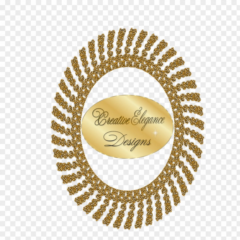 Vintage Gold Rosette Clip Art PNG