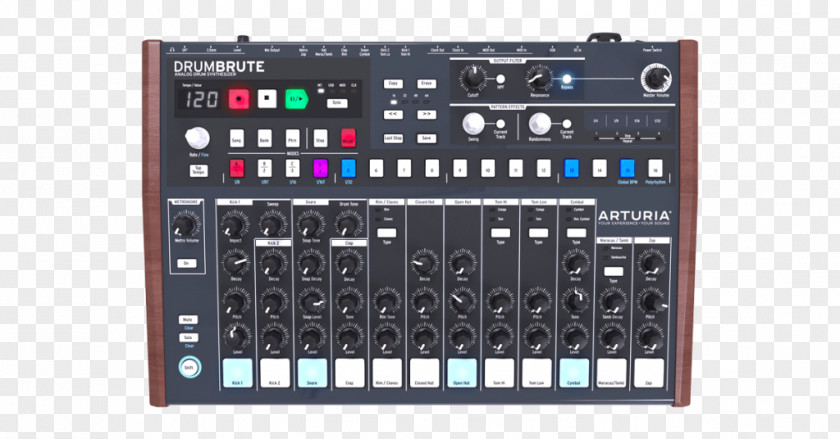 Drums Arturia DrumBrute Drum Machine Sound Synthesizers Analog Synthesizer PNG