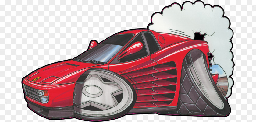 Ferrari Testarossa Sports Car Automotive Design Product PNG