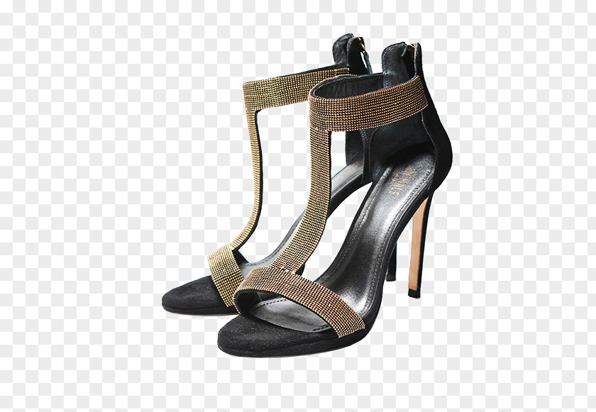 Sandal Shoe Pump Black M PNG