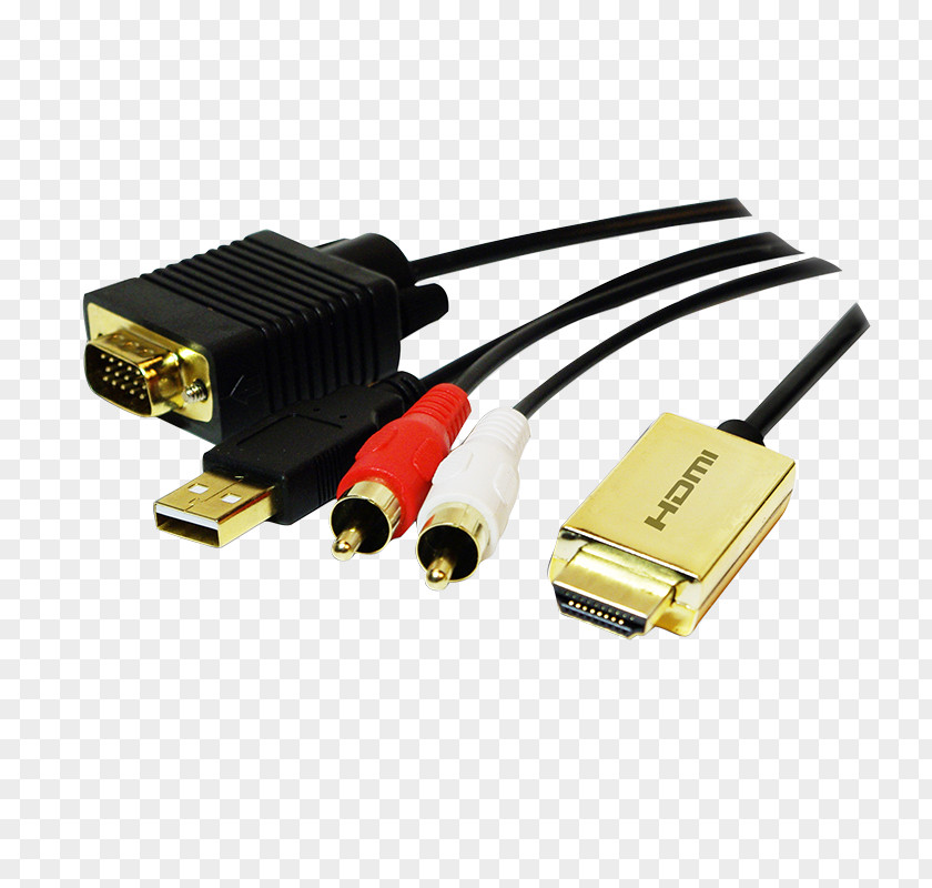 VGA Connector HDMI DisplayPort Audio Signal Electrical Cable PNG