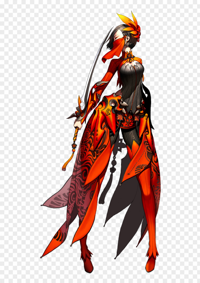 Blade & Soul Character Design Drawing PNG