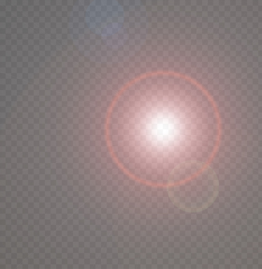Sunlight Halo Effect Creative Circle Computer Pattern PNG