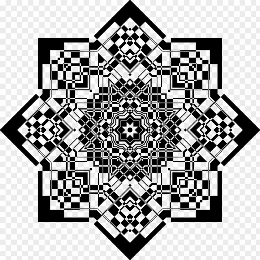 Animals Geometric Black And White Geometry Art Fractal PNG