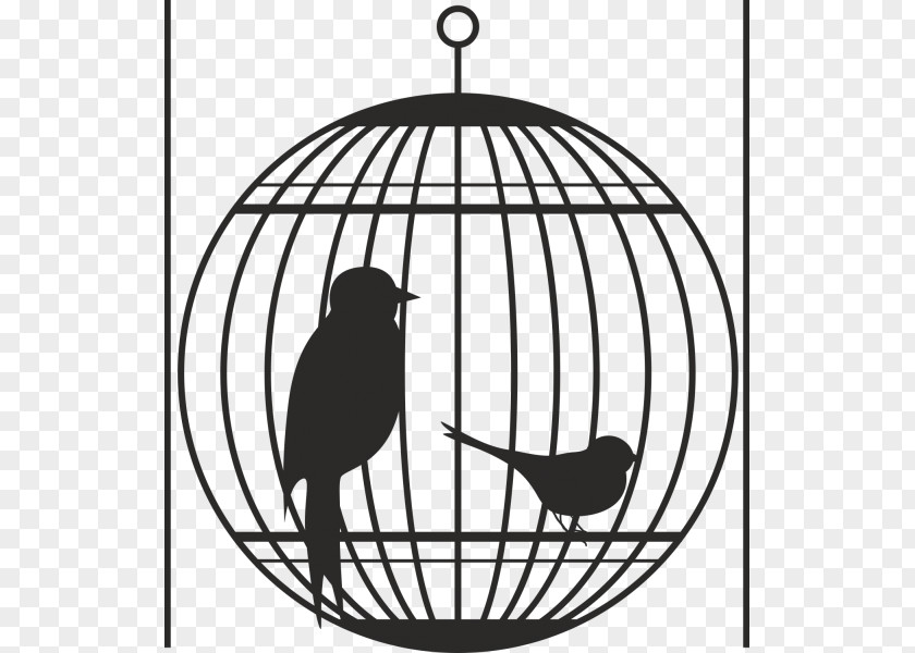 Bird Cage Silhouette PNG