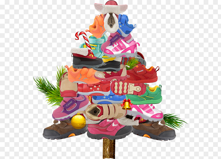 Christmas Tree Shape Shoes Ornament Shoe PNG