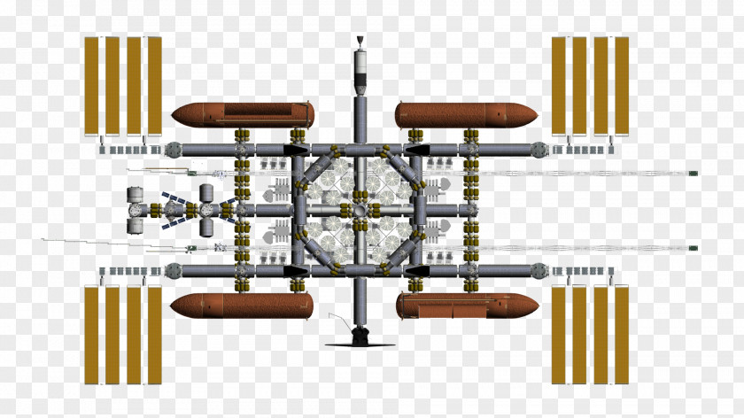 Enterprises Station International Space Kerbal Program Artificial Gravity Rotating Wheel PNG